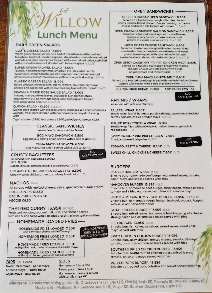 Menu_Willow Villamartín_Villamartín_image_1