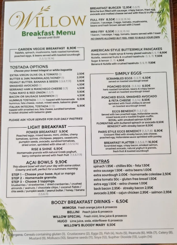 Menu_Willow Villamartín_Villamartín_image_2