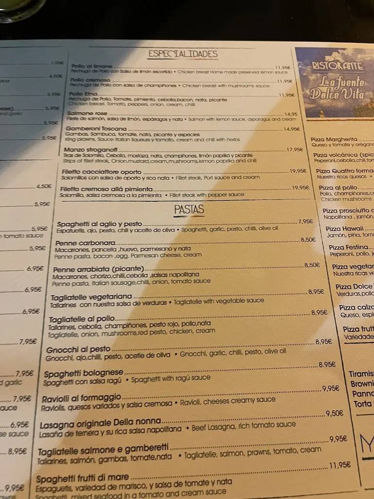 Menu_La Fuente Dolce Vita_Villamartín_immagine_3