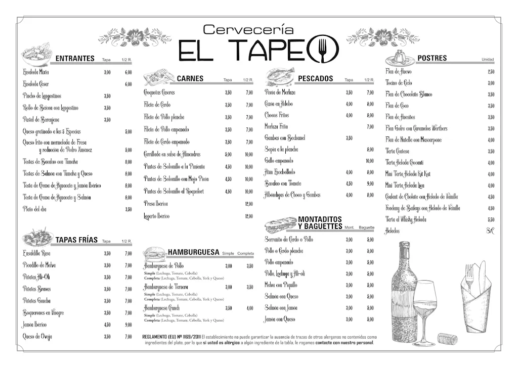 Menu_Bar El Tapeo_Ubrique_image_1