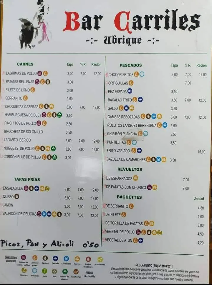 Menu_Bar Carriles_Ubrique_image_3