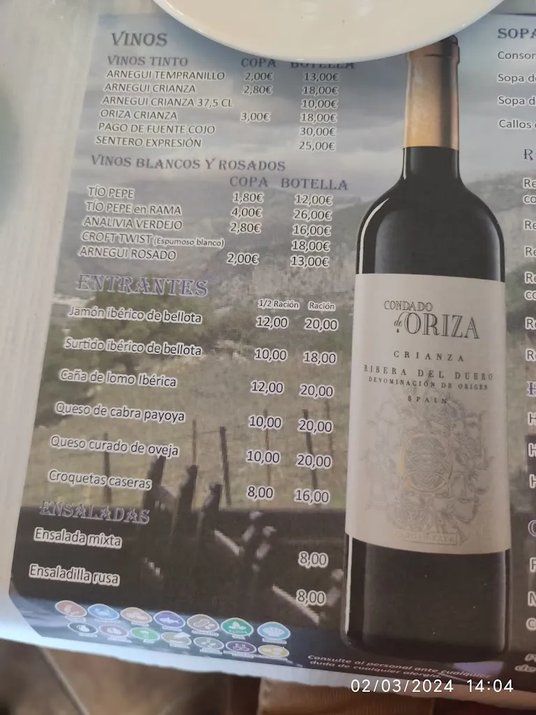 Menu_Restaurante Mojón de la Víbora_Ubrique_image_4