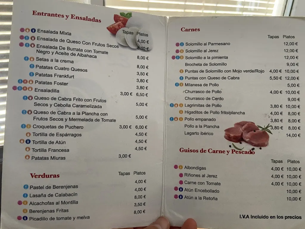 Menu_Bar El Prado_Ubrique_image_1