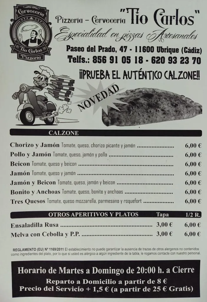 Menu_''Tio Carlos''_Ubrique_image_3