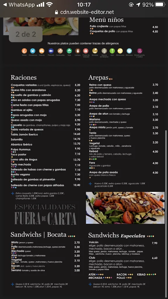 Menu_La Miñoca Cafe del Charco_Arrecife_image_3
