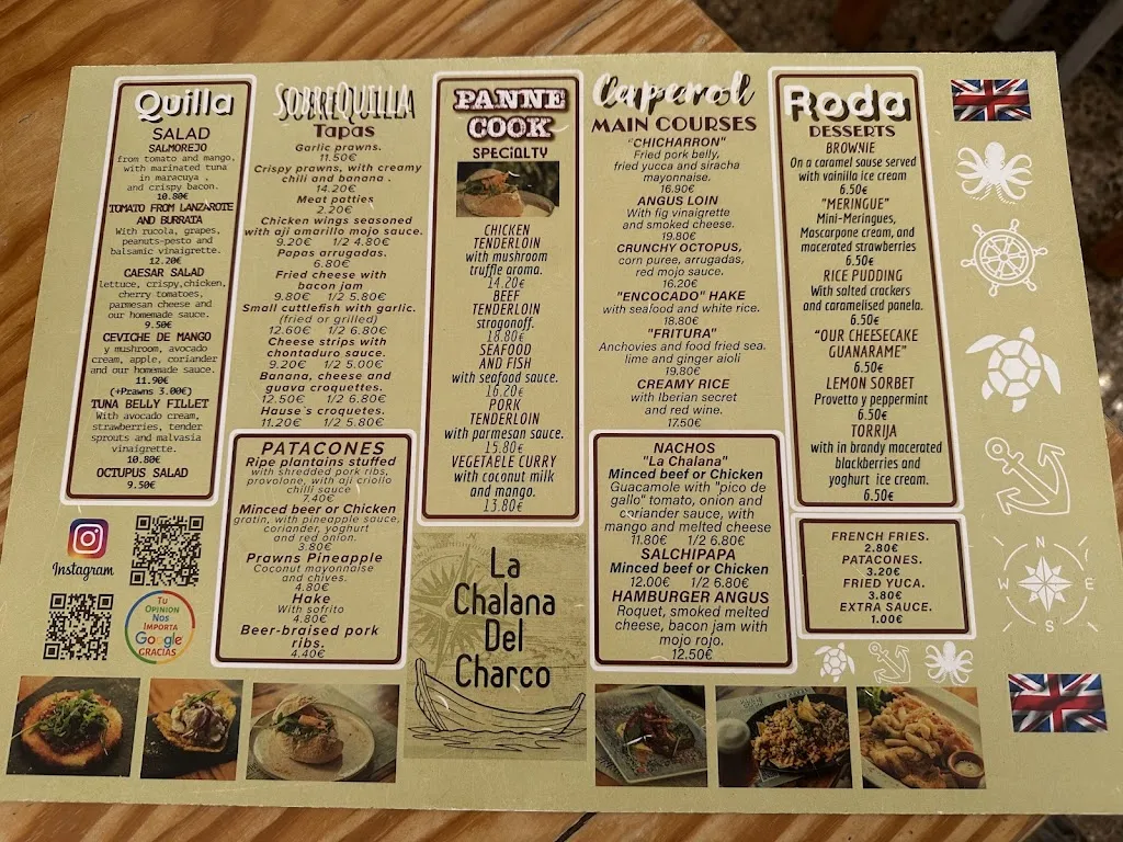 Menu_Restaurante La Chalana Del Charco_Arrecife_image_1
