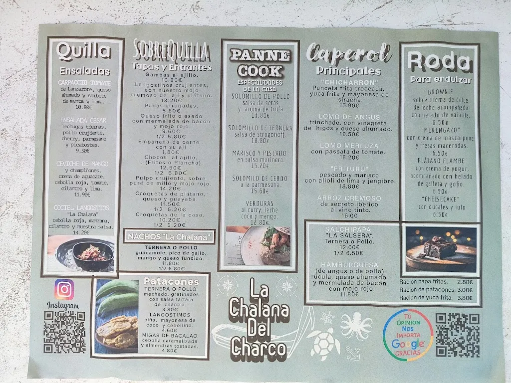 Menu_Restaurante La Chalana Del Charco_Arrecife_image_2