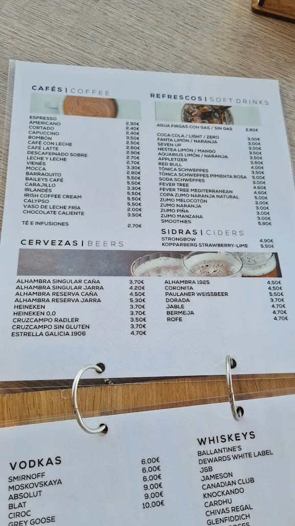 Menu_Blue 17 Roof Top Restaurant & Bar_Arrecife_image_2