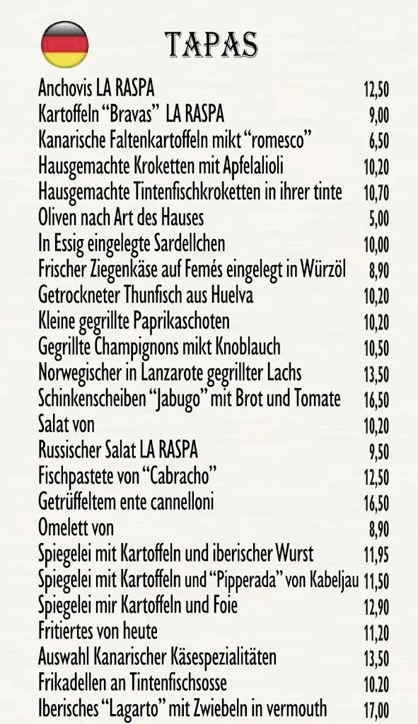 Menu_Tasca La Raspa_Arrecife_image_3