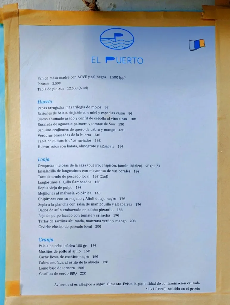Menu_El Puerto_Arrecife_immagine_2