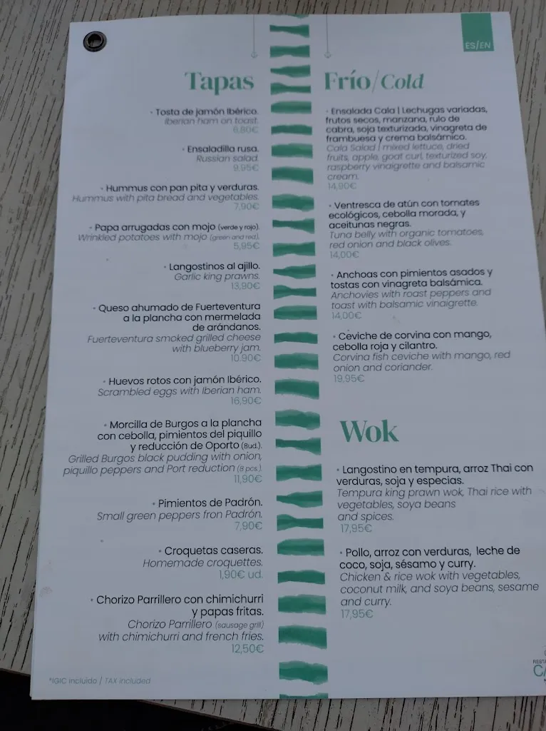 Menu_Restaurante Cala_Arrecife_image_1