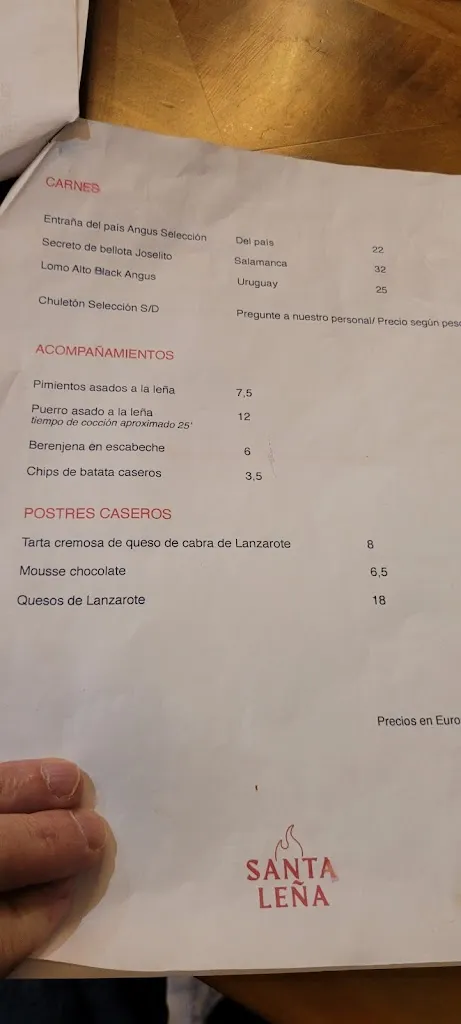 Menu_Restaurante Santa Leña_Arrecife_image_1