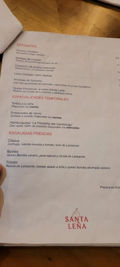 Menu_Restaurante Santa Leña_Arrecife_image_2
