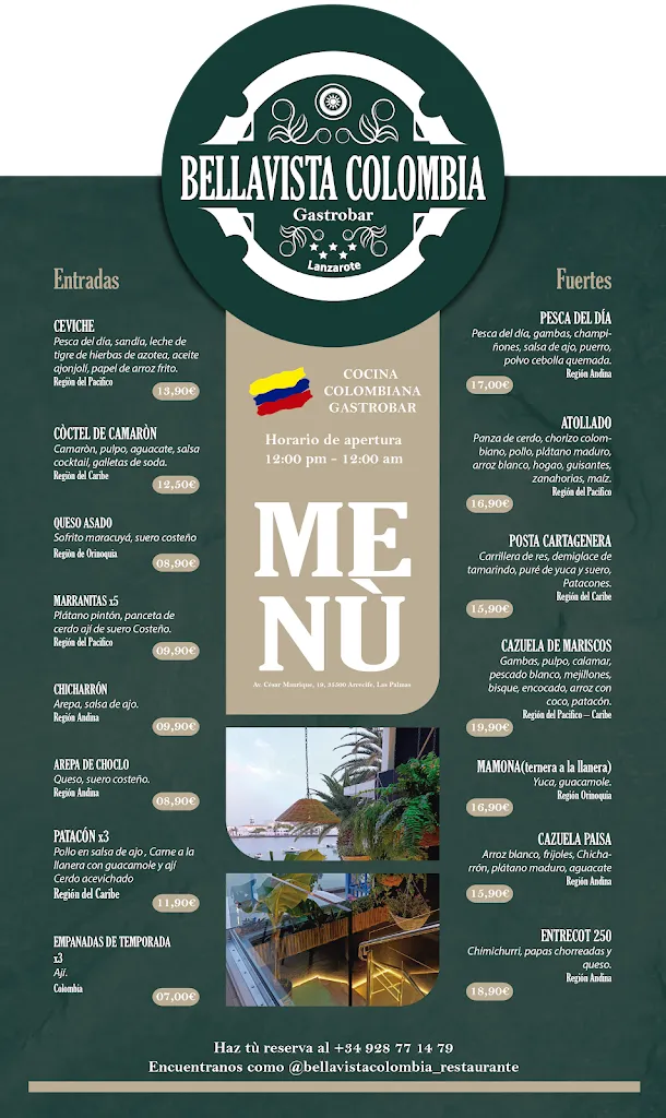 Menu_Restaurante Bellavista Colombia_Arrecife_image_1