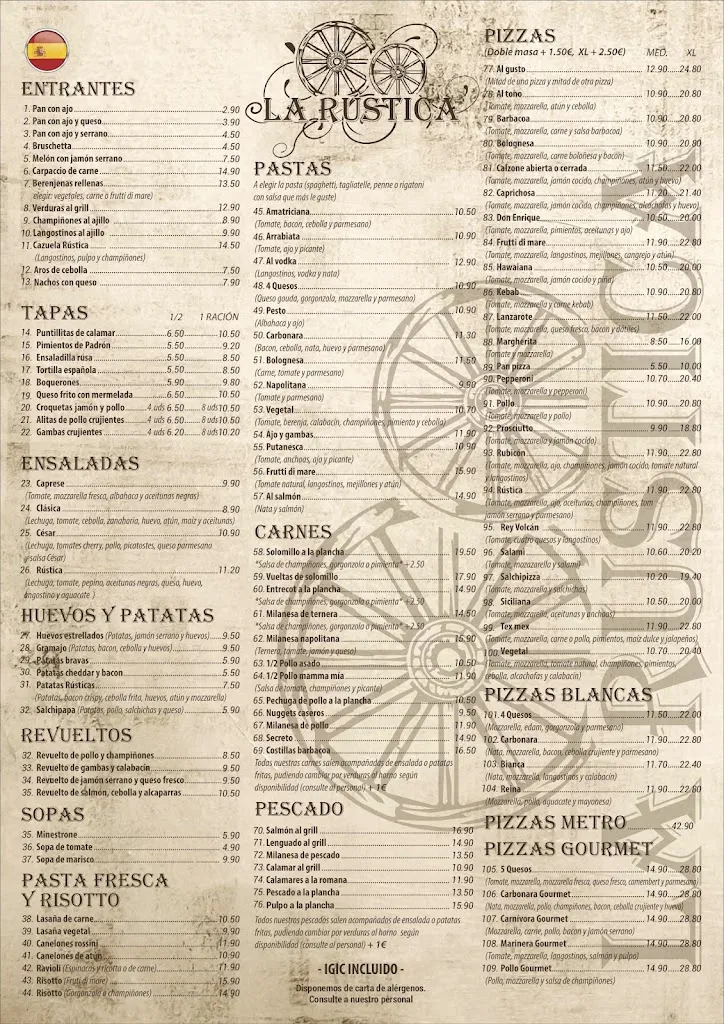 Menu_Restaurantes La Rústica_Arrecife_image_2