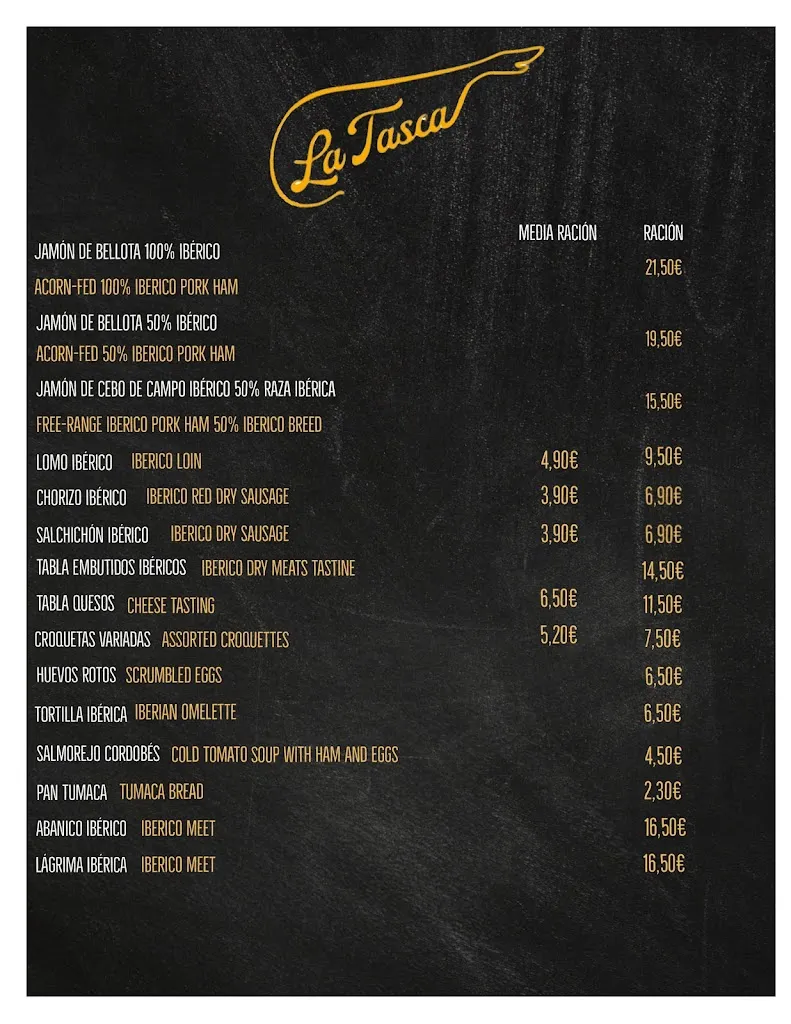 Menu_La Tasca Ibérica_Arrecife_image_1
