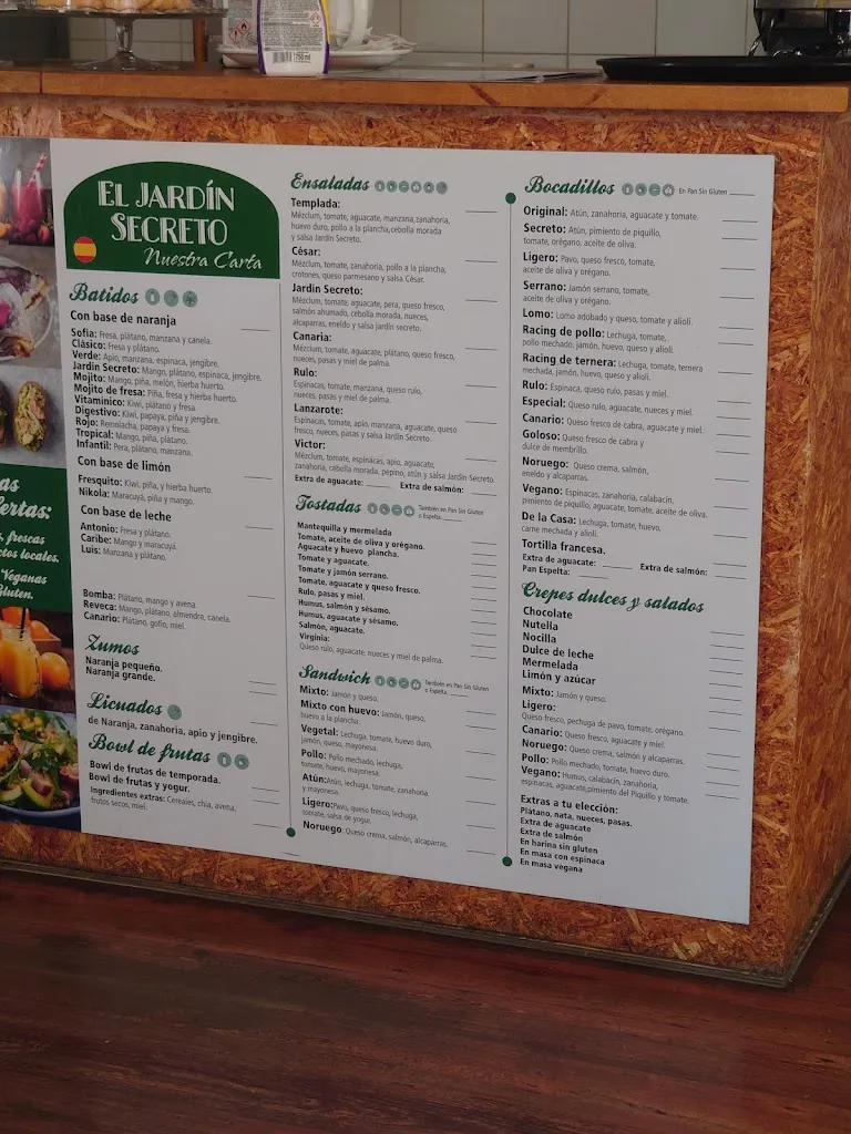 Menu_EL Jardín Secreto Arrecife_Arrecife_image_3