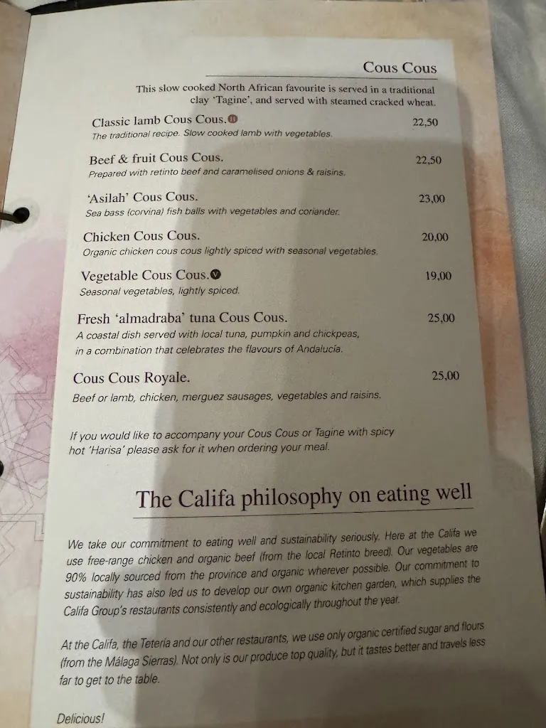 Menu_El Jardín del Califa_Vejer de la Frontera_immagine_3