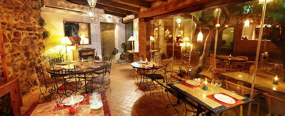 El Jardín del Califa restaurant in Vejer de la Frontera