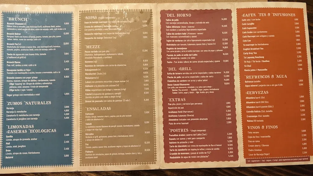 Menu_FEZ Vejer, el bistró del Califa_Vejer de la Frontera_image_1