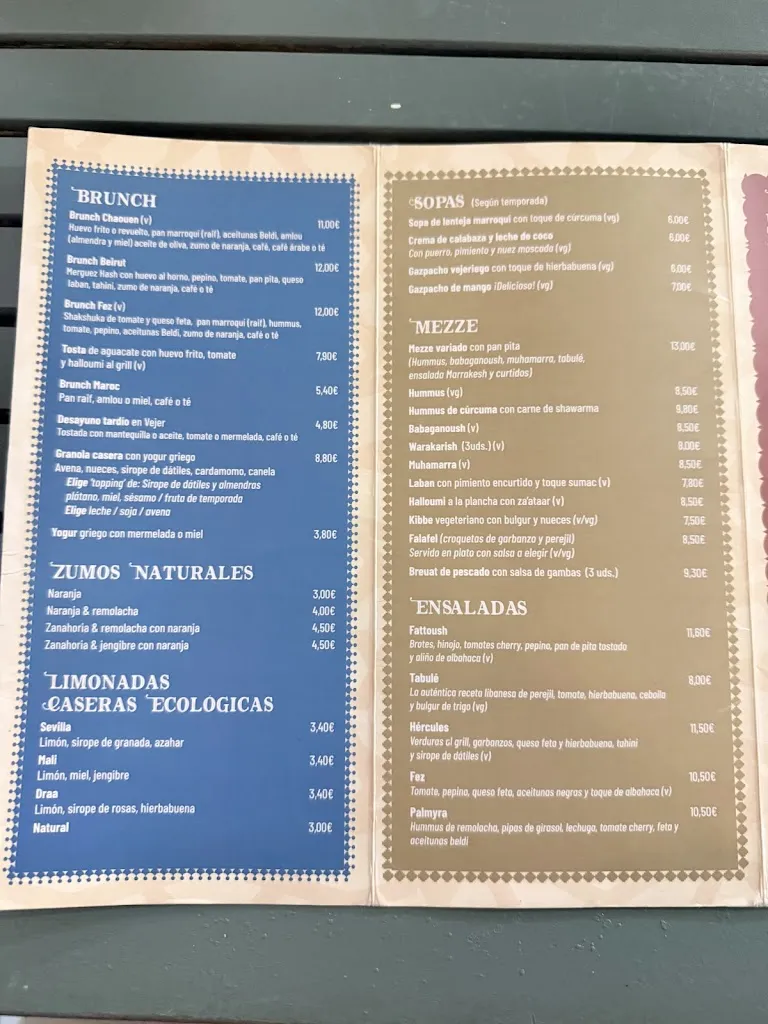 Menu_FEZ Vejer, el bistró del Califa_Vejer de la Frontera_image_2