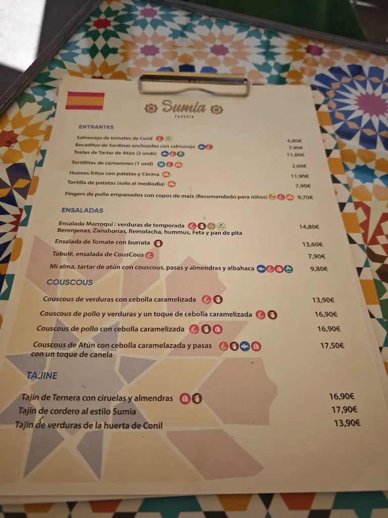 Menu_Bar Sumia_Vejer de la Frontera_image_3