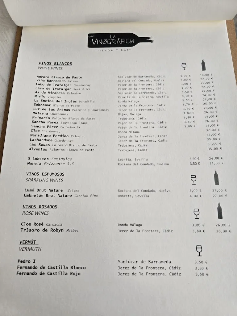 Menü_La Vinográfica_Vejer de la Frontera_Bild_1
