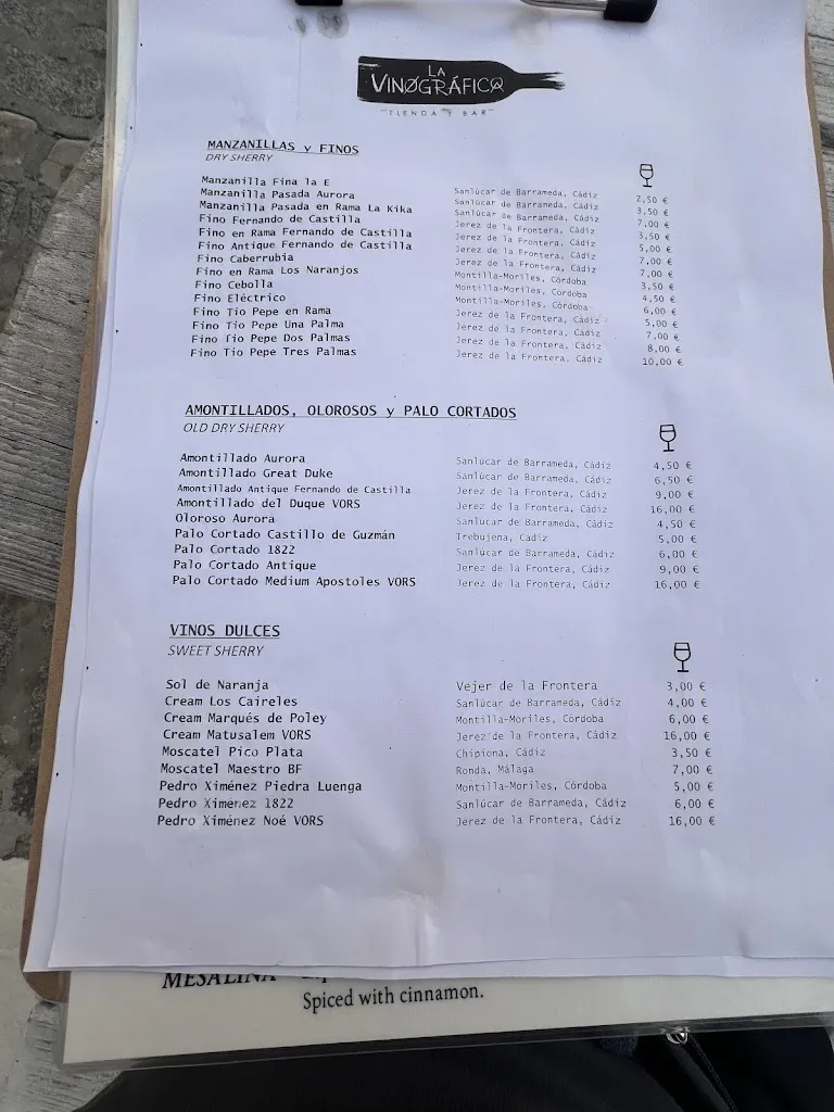 Menü_La Vinográfica_Vejer de la Frontera_Bild_3