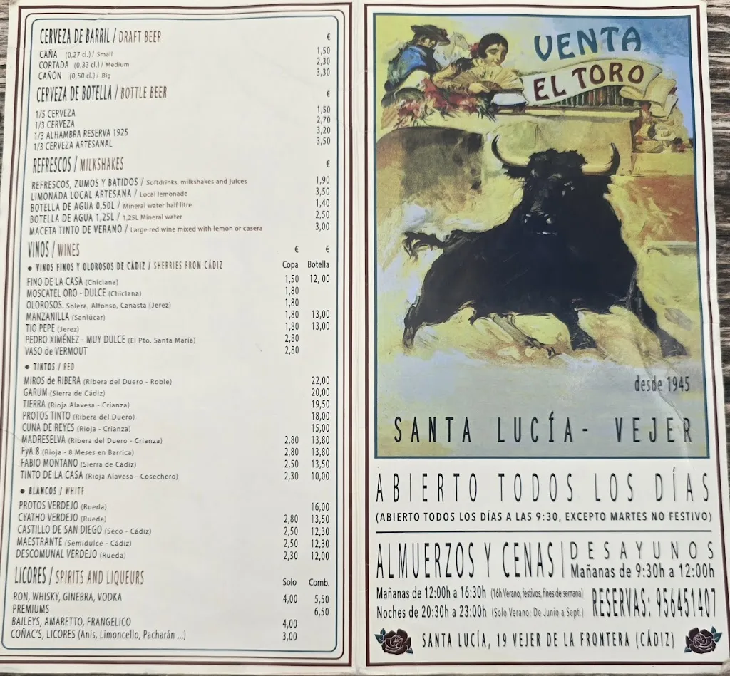 Menu_Venta Bar El Toro_Vejer de la Frontera_image_4