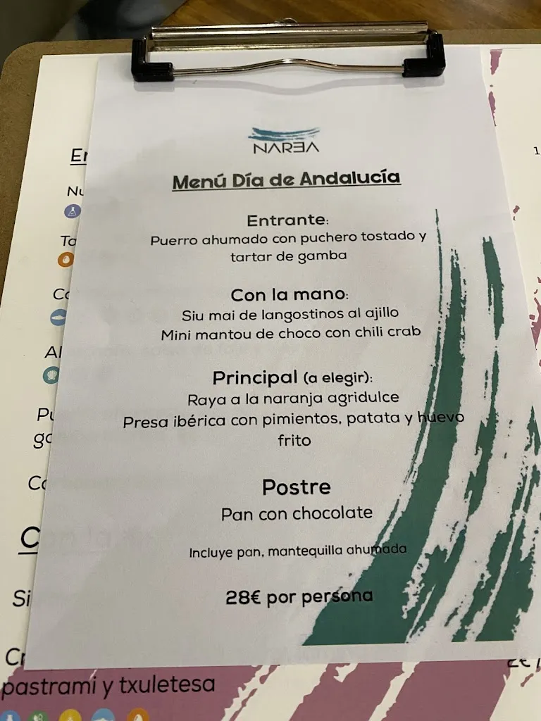 Menu_Narea Restaurante_Vejer de la Frontera_image_3