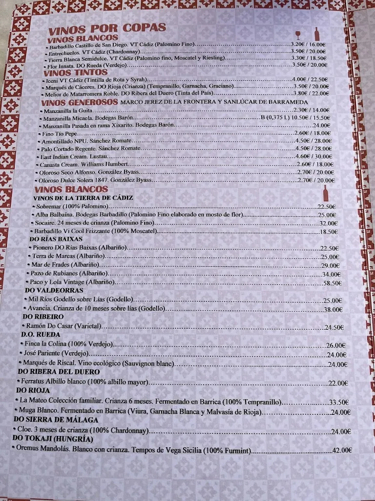 Menu_Restaurante Casa Francisco_Vejer de la Frontera_immagine_3