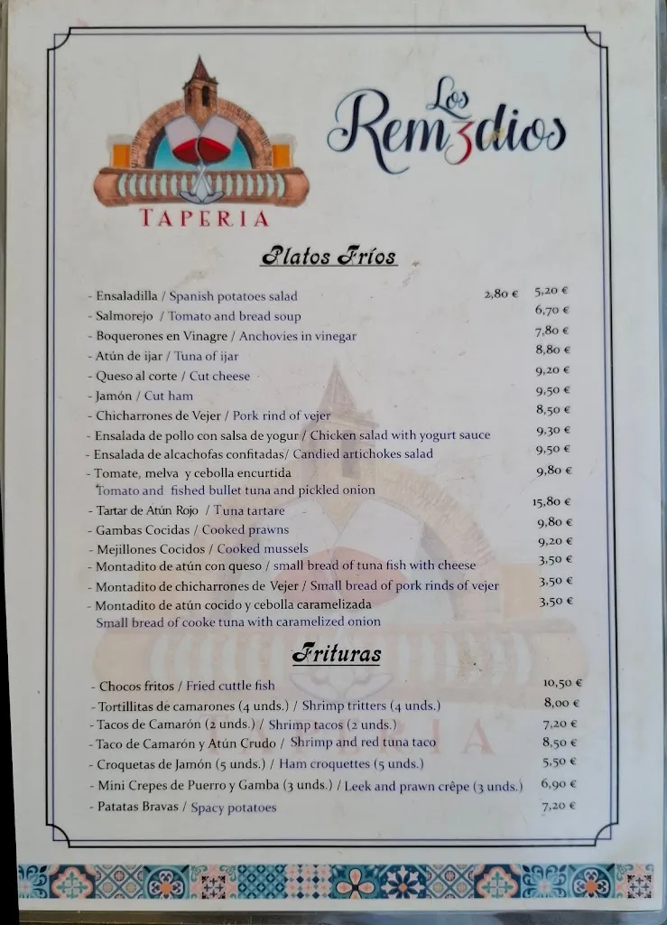 Menu_Taperia Los Remedios 3_Vejer de la Frontera_image_3