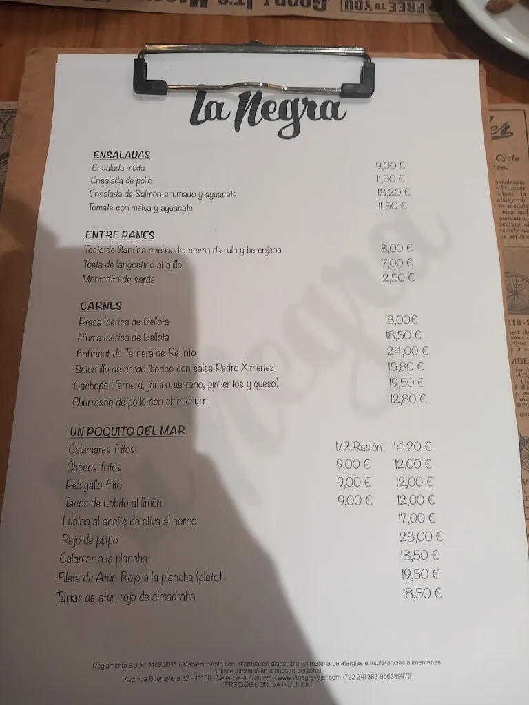 Menu_La Negra_Vejer de la Frontera_image_3