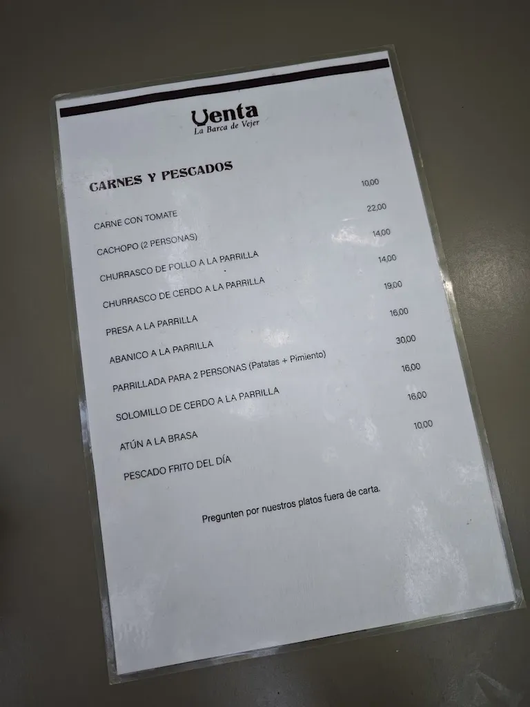 Menu_Venta La Barca de Vejer_Vejer de la Frontera_immagine_2