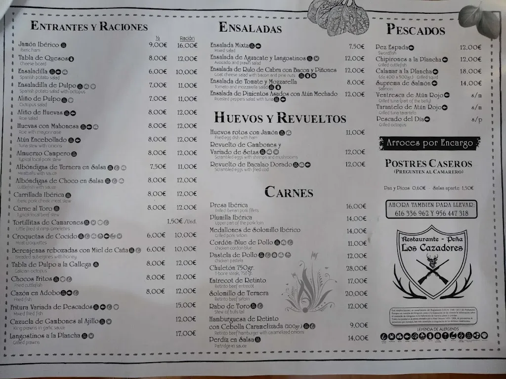 Menu_Restaurante Peña de Cazadores_Vejer de la Frontera_image_3