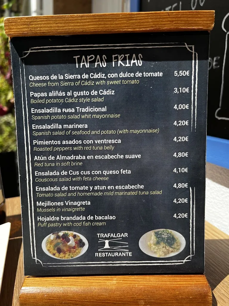 Menü_Restaurante Trafalgar_Vejer de la Frontera_Bild_3