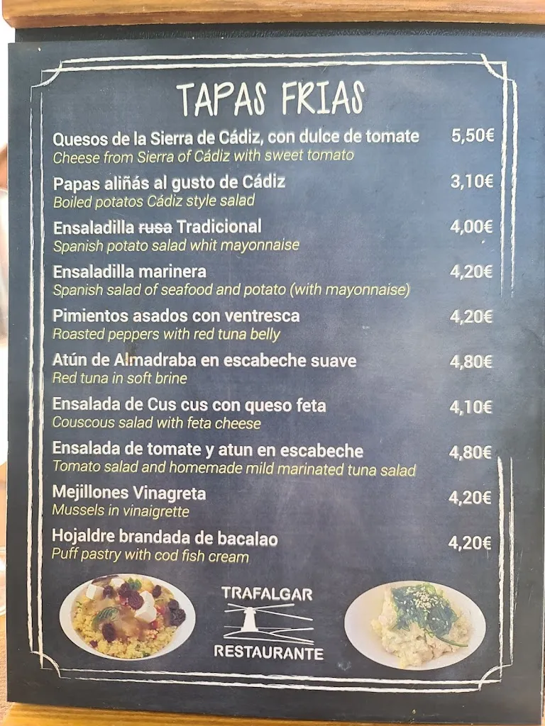 Menü_Restaurante Trafalgar_Vejer de la Frontera_Bild_4