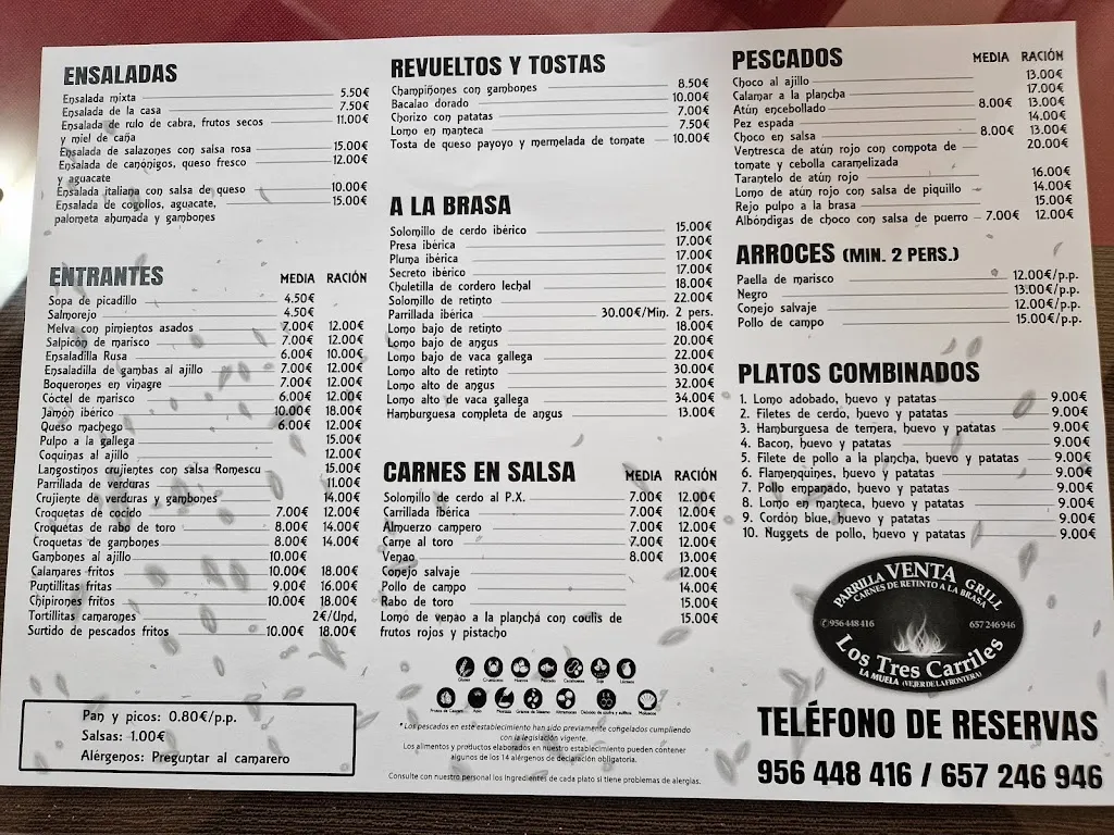Menu_Restaurante Los Tres Carriles_Vejer de la Frontera_image_2