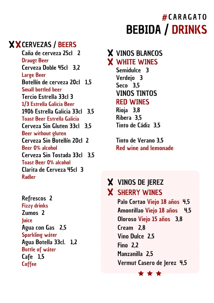Menu_Taberna Flamenca Caragato_Vejer de la Frontera_immagine_1