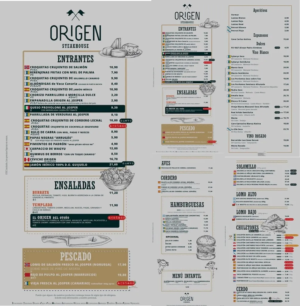 Menu_Restaurante Origen SteakHouse Gran Canaria_Las Palmas de Gran Canaria_image_3