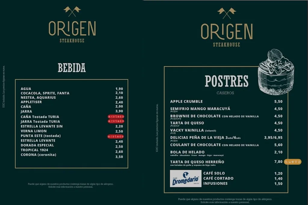 Menu_Restaurante Origen SteakHouse Gran Canaria_Las Palmas de Gran Canaria_image_4