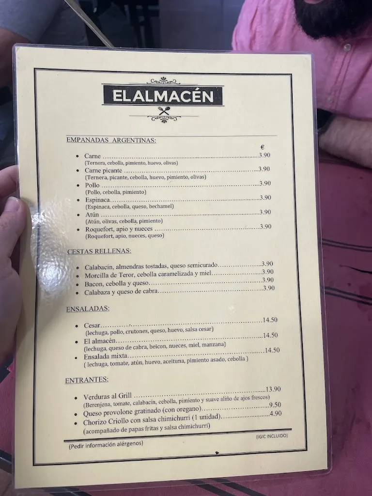 Menu_El Almacén_Las Palmas de Gran Canaria_image_2