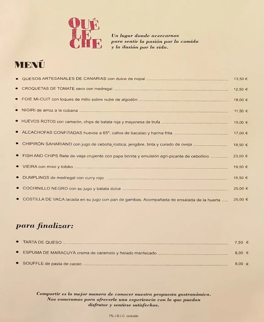 Menu_Restaurante Qué leche!_Las Palmas de Gran Canaria_image_2