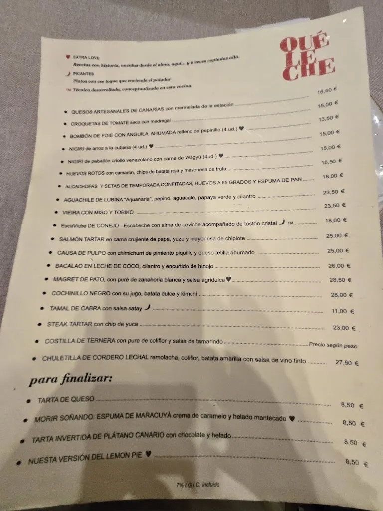 Menu_Restaurante Qué leche!_Las Palmas de Gran Canaria_image_3