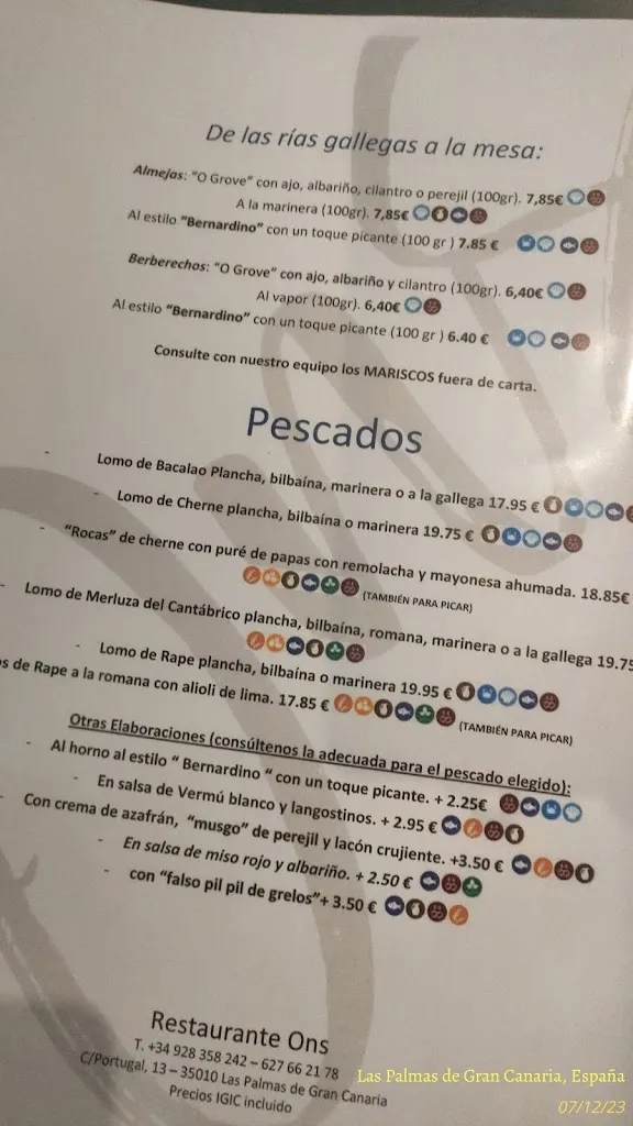 Menu_Restaurante Ons_Las Palmas de Gran Canaria_image_4