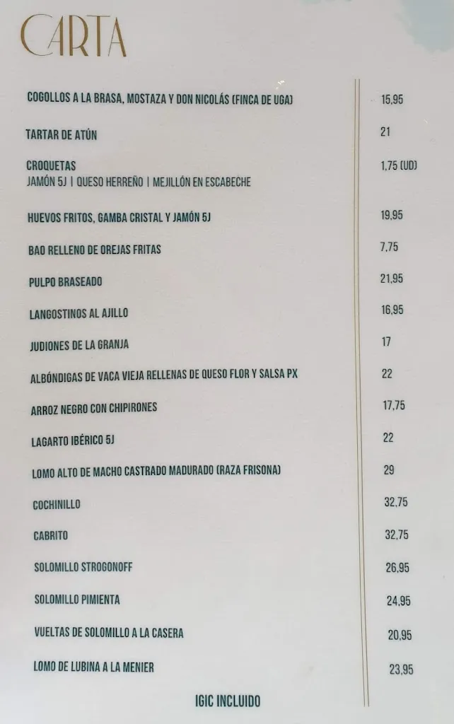 Menu_La Solana Las Palmas_Las Palmas de Gran Canaria_image_1