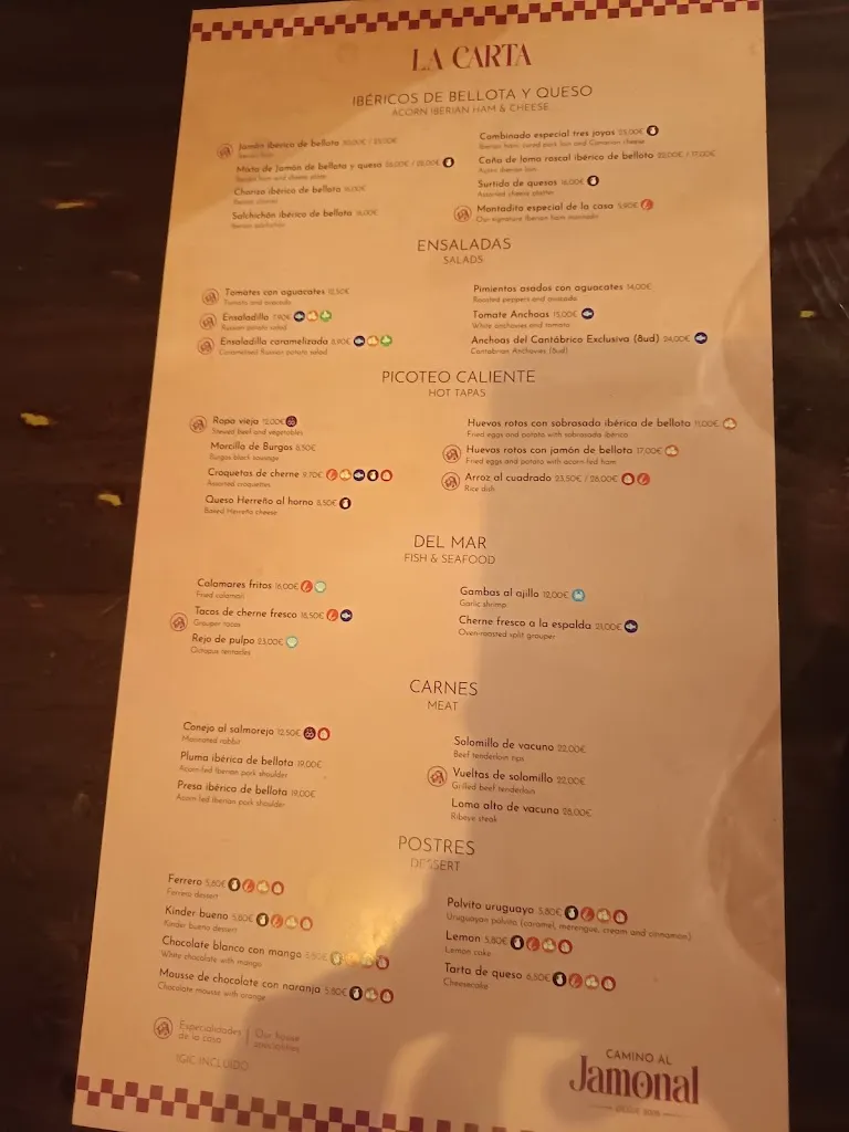 Menu_Camino al Jamonal_Las Palmas de Gran Canaria_image_1