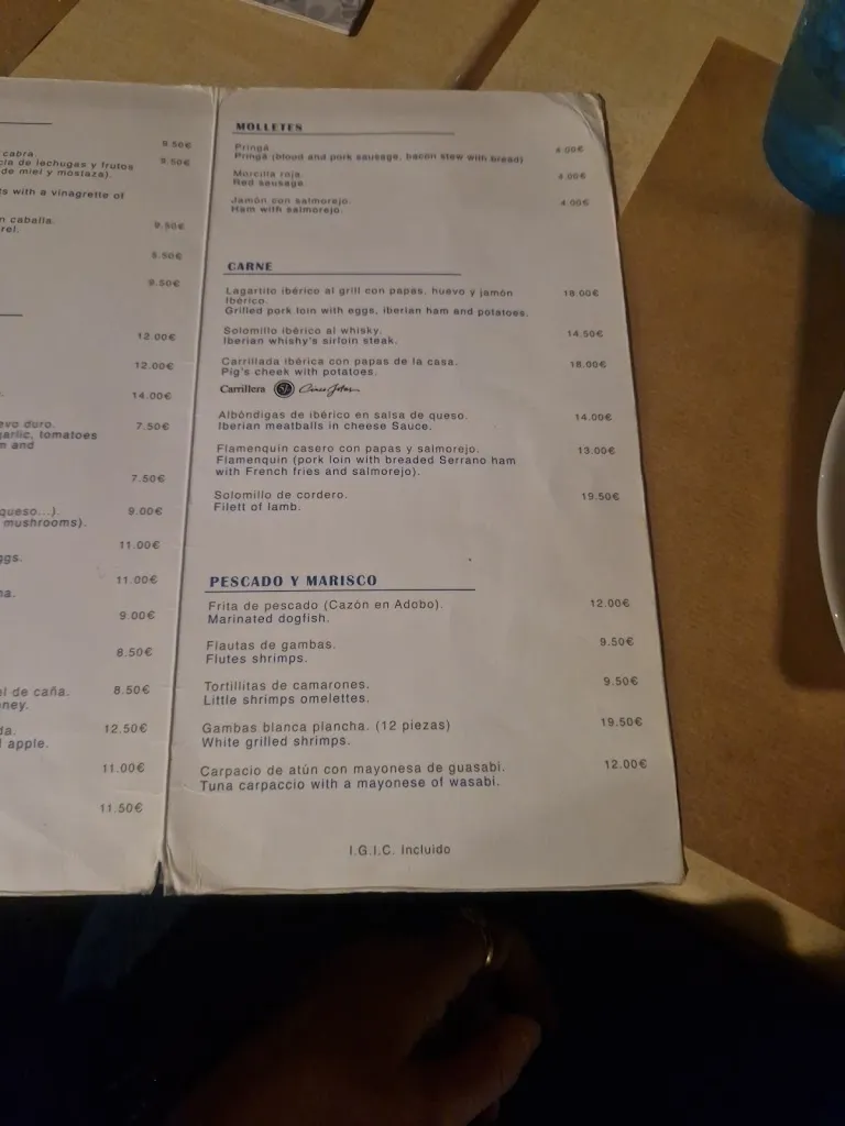 Menu_La Bulla Bar de Tapas Andaluz_Las Palmas de Gran Canaria_immagine_2