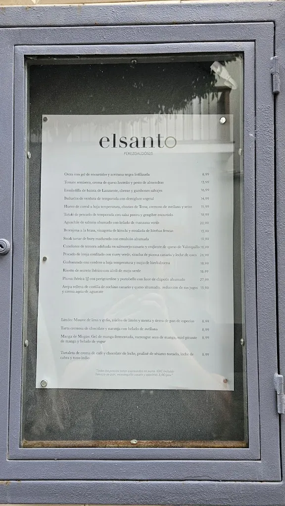 Menu_El Santo Restaurante_Las Palmas de Gran Canaria_image_1