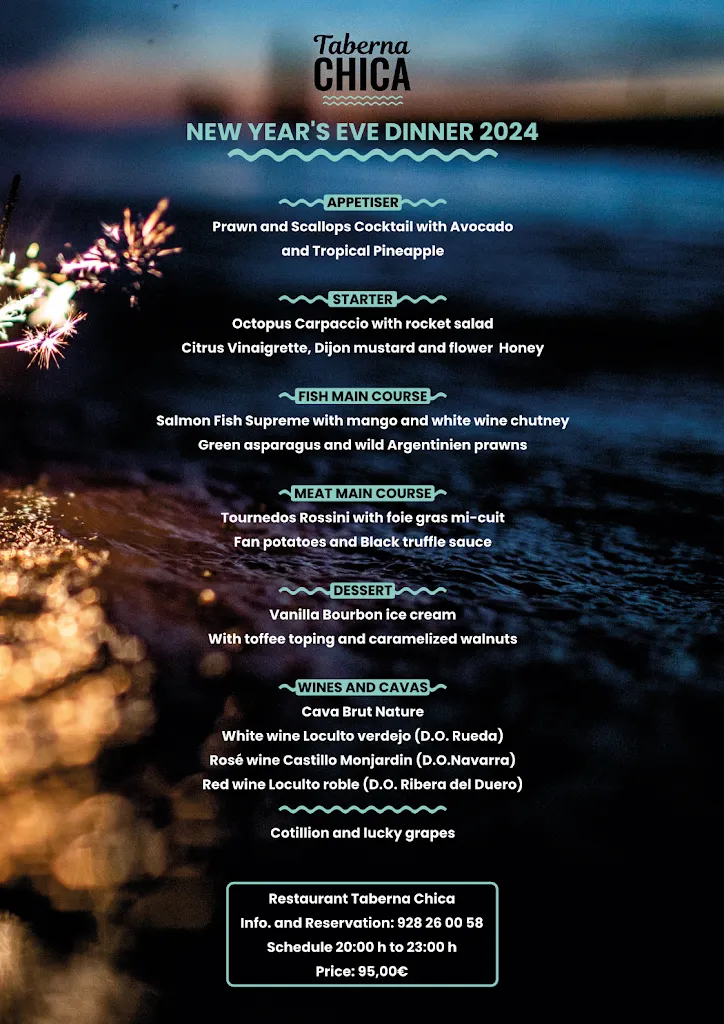 Menu_Taberna Chica. Playa De Las Canteras_Las Palmas de Gran Canaria_image_1